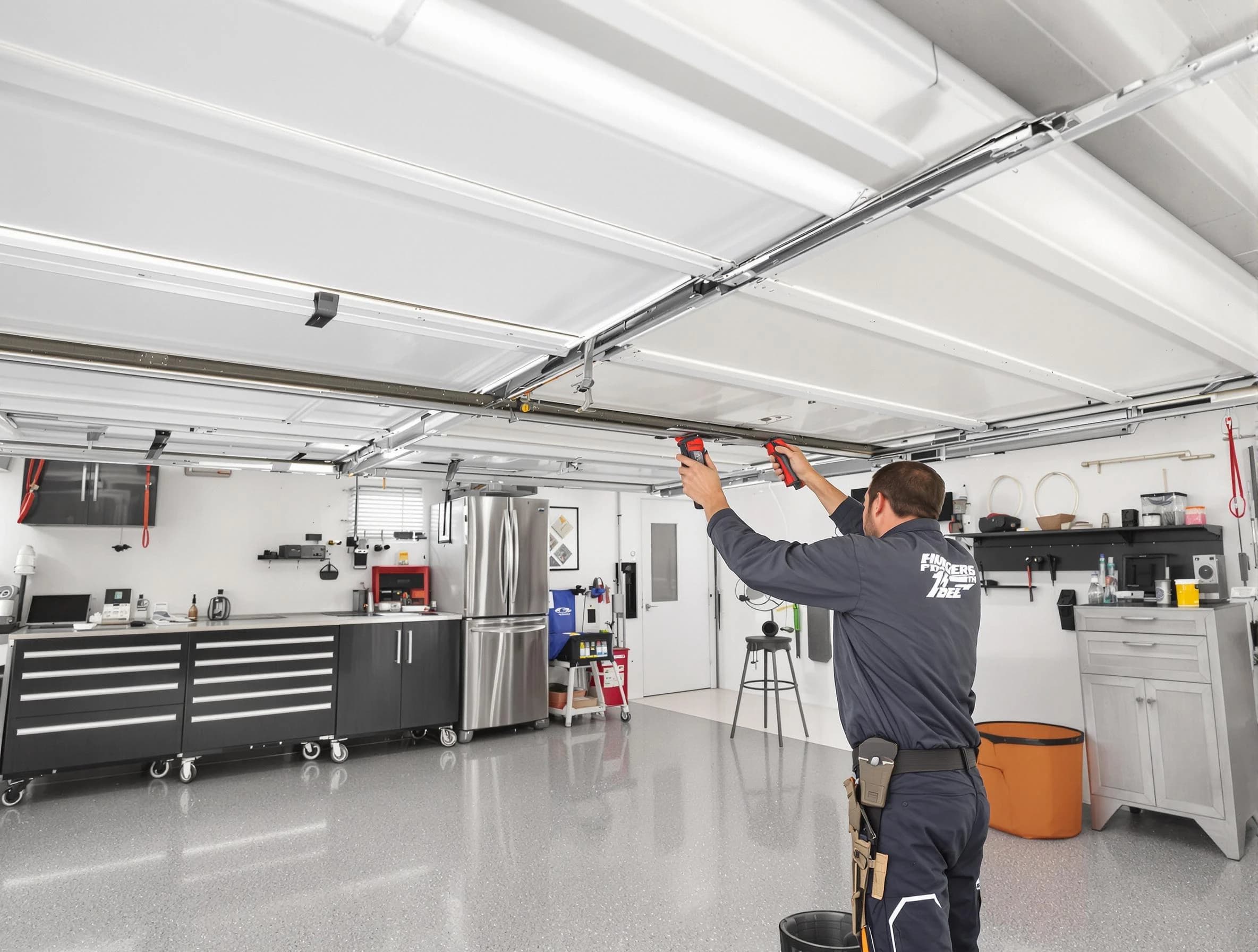 Overhead garage door repair service by Glen Allen Garage Door Repair in Glen Allen