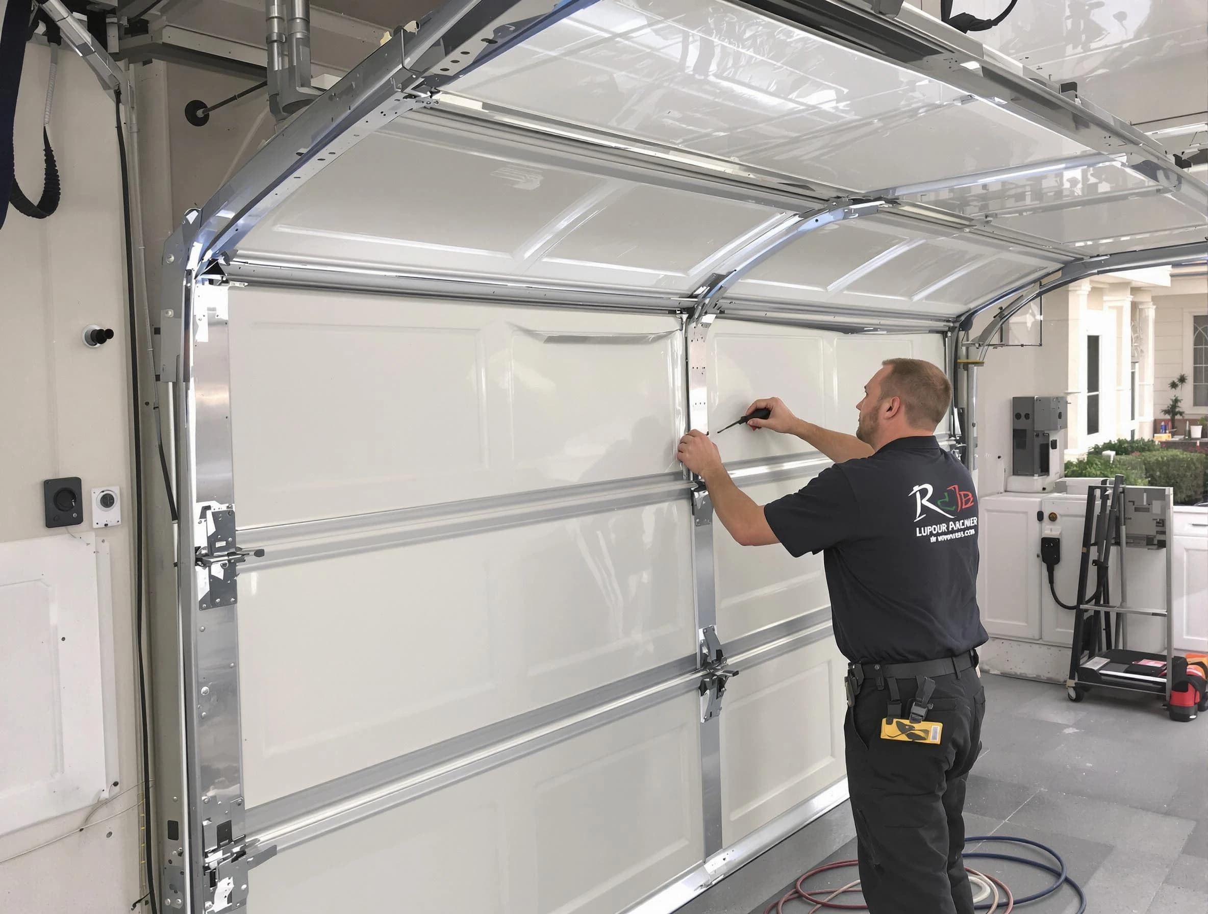 Glen Allen Garage Door Repair professional performing panel repair in Glen Allen