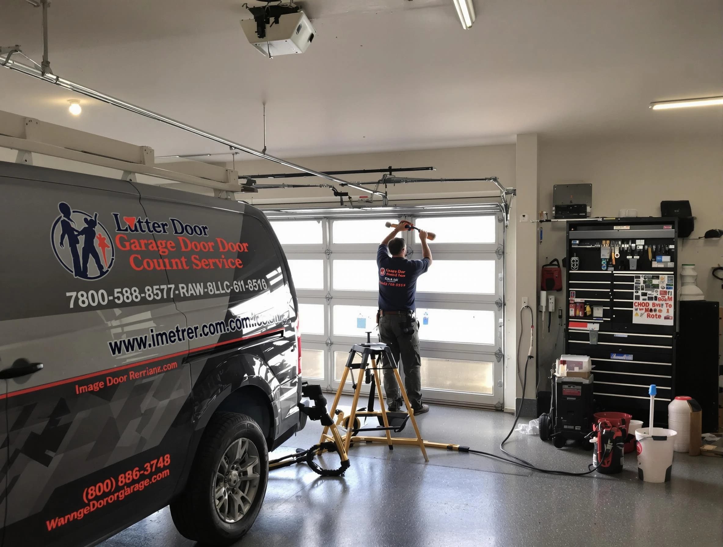 Glen Allen Garage Door Repair rapid response team performing same-day repair in Glen Allen