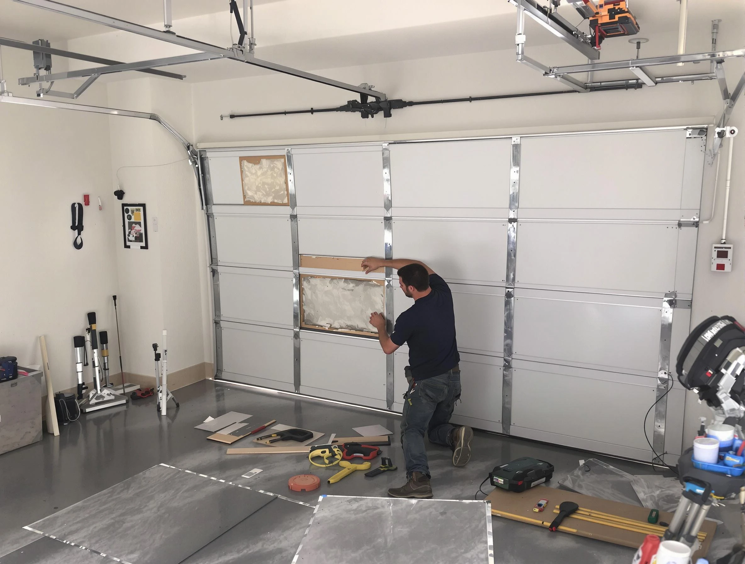 Garage Door Panel Repair in Glen Allen