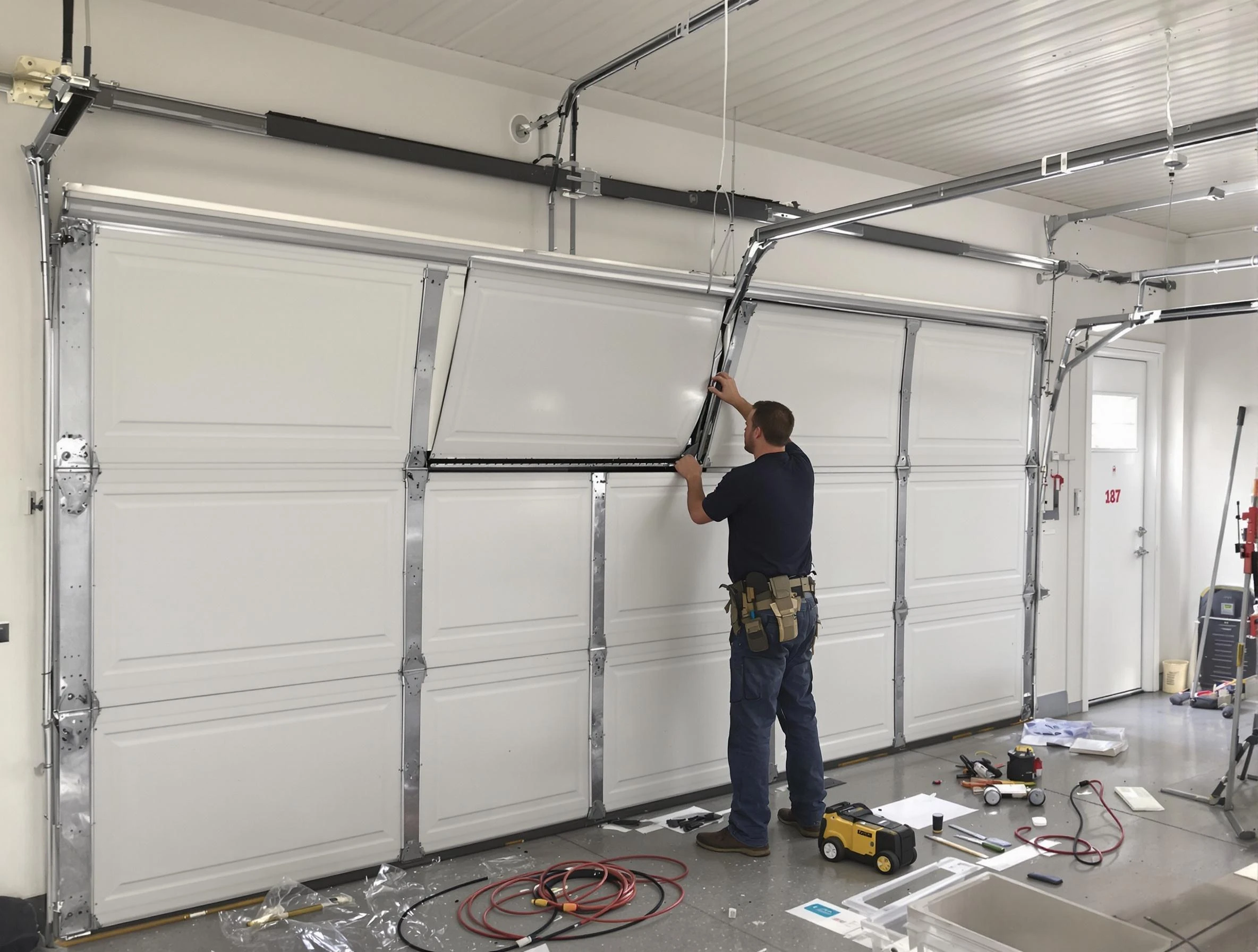 Garage Door Section Replacement in Glen Allen