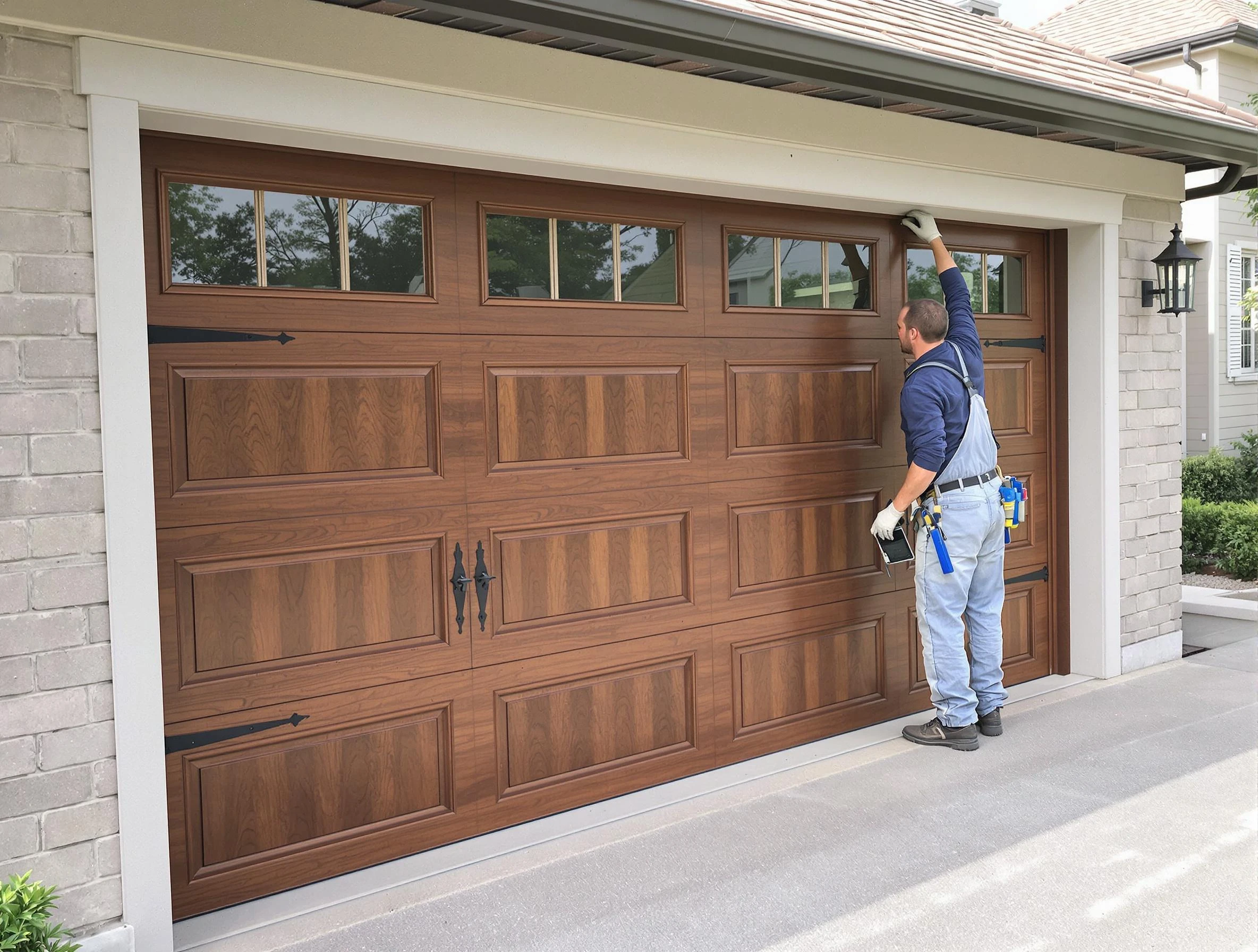Custom garage door showcase by Glen Allen Garage Door Repair in Glen Allen