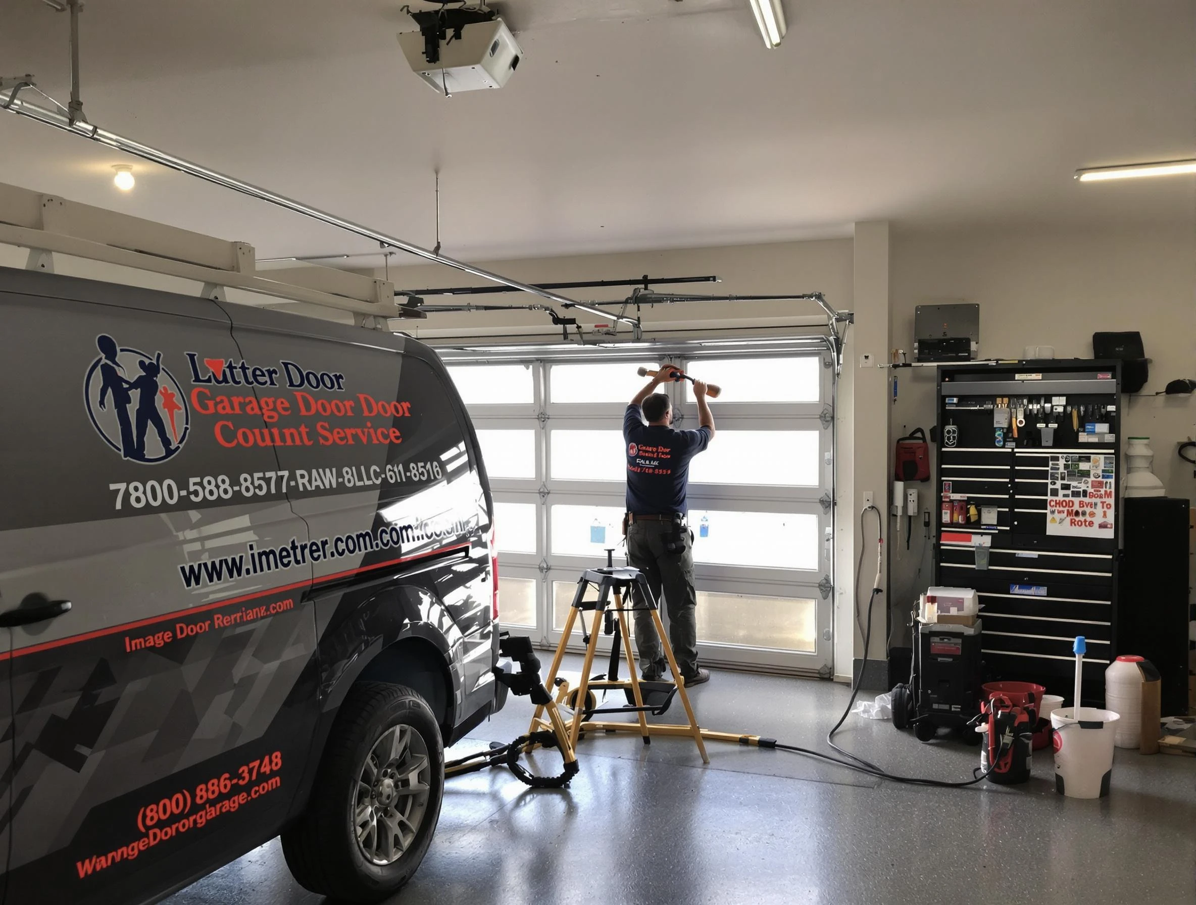 Glen Allen Garage Door Repair rapid response team performing same-day repair in Glen Allen
